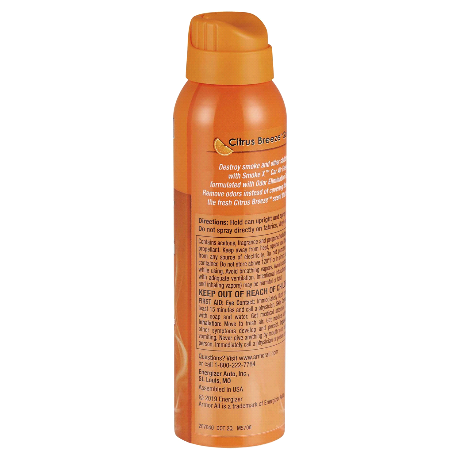 slide 3 of 3, Armor All Smoke X Destroyer Aerosol Citrus Breeze, 1 ct