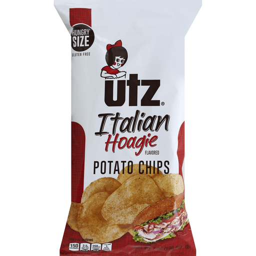 slide 2 of 2, Utz Potato Chips, Italian Hoagie Flavored, Hungry Size, 7 oz