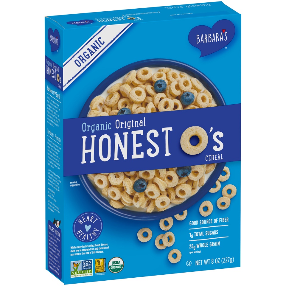 slide 2 of 8, Barbara's Bakery Cereal Honest Os Og, 8 oz