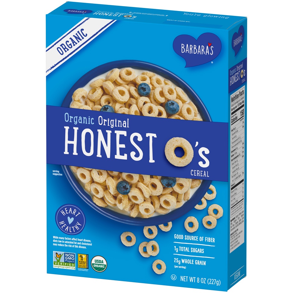 slide 3 of 8, Barbara's Bakery Cereal Honest Os Og, 8 oz