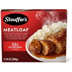 Stouffer's Classic Meatloaf, Single Serve, Microwave Dinner, Meatloaf Frozen Dinner