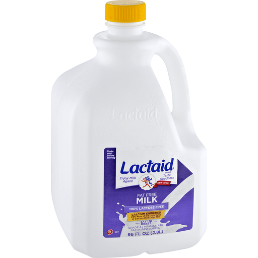 slide 2 of 9, Lactaid Lactose Free Calcium-Fortified Fat Free Milk, 96 fl oz