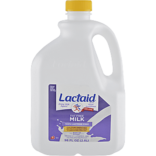 slide 4 of 9, Lactaid Lactose Free Calcium-Fortified Fat Free Milk, 96 fl oz