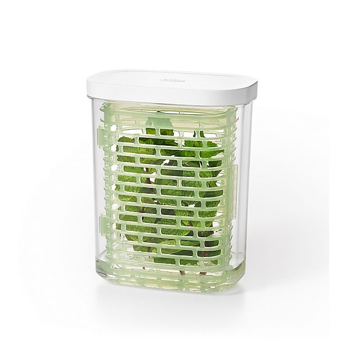 slide 3 of 5, OXO Good Grips Green Saver Small Herb Keeper, 1 ct