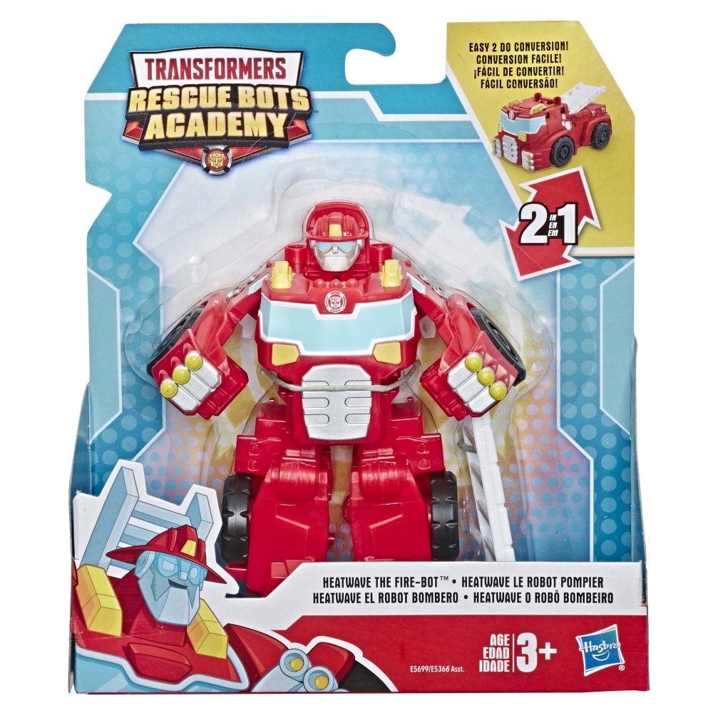 slide 1 of 1, Hasbro Transformers Rescue Bots Academy Heatwave The Fire-Bot Firetruck Acton Figure, 1 ct