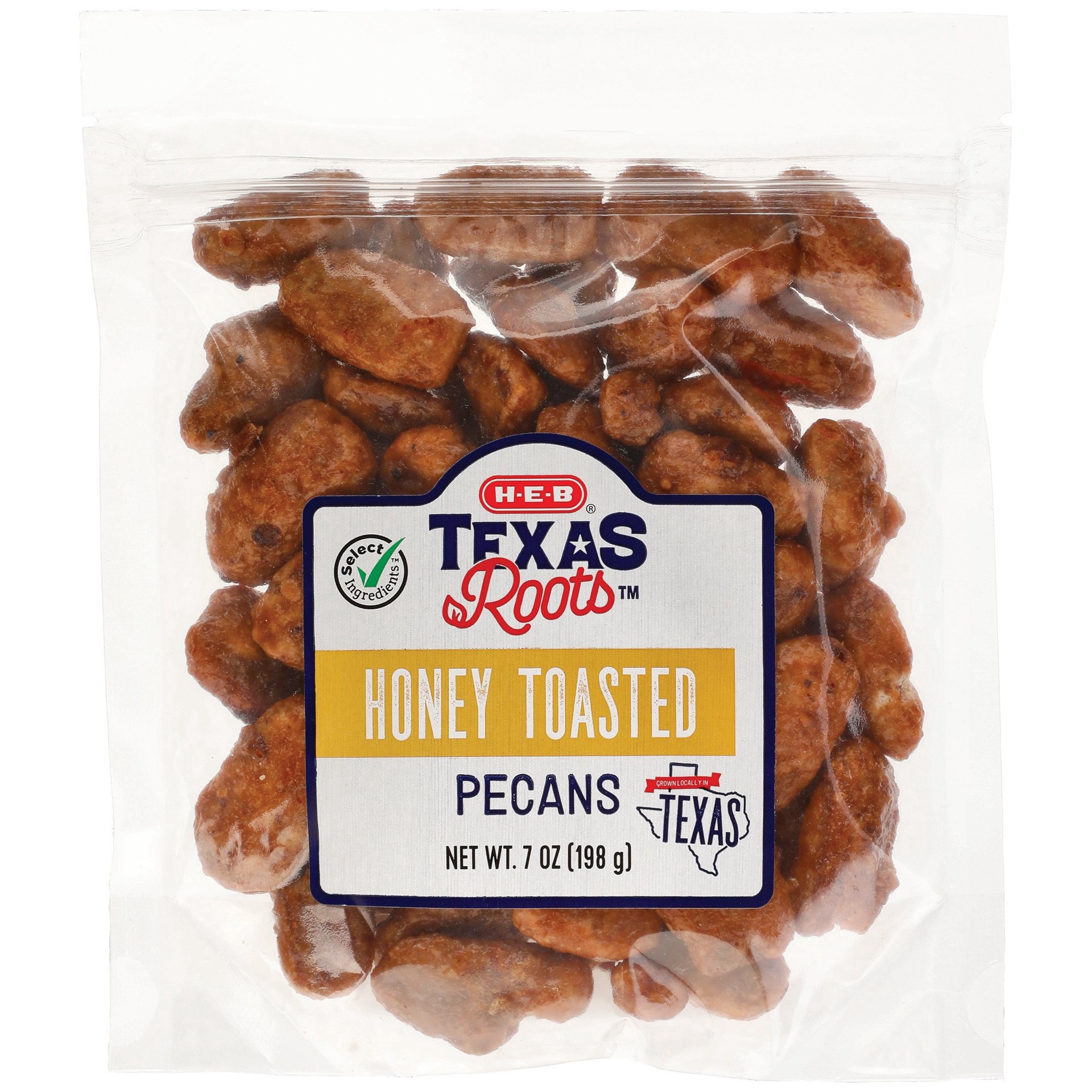 slide 1 of 1, H-E-B Texas Honey Toasted Pecans, 7 oz