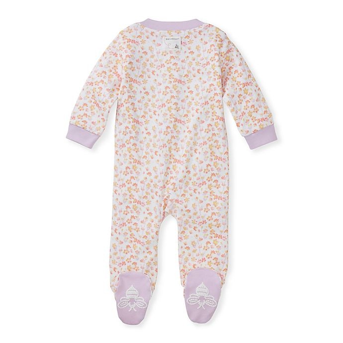 slide 2 of 2, Burt's Bees Baby Newborn Petal Rain Sleep & Play Footie Pajama - Pink, 1 ct