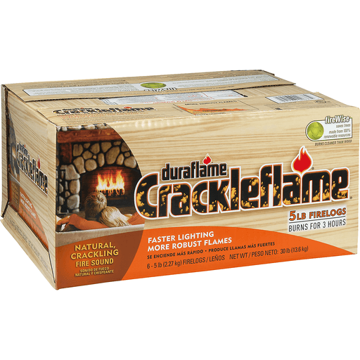 slide 2 of 8, Duraflame Crackleflame Fire Logs, 5 lb