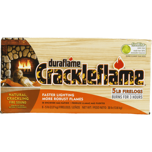 slide 4 of 8, Duraflame Crackleflame Fire Logs, 5 lb