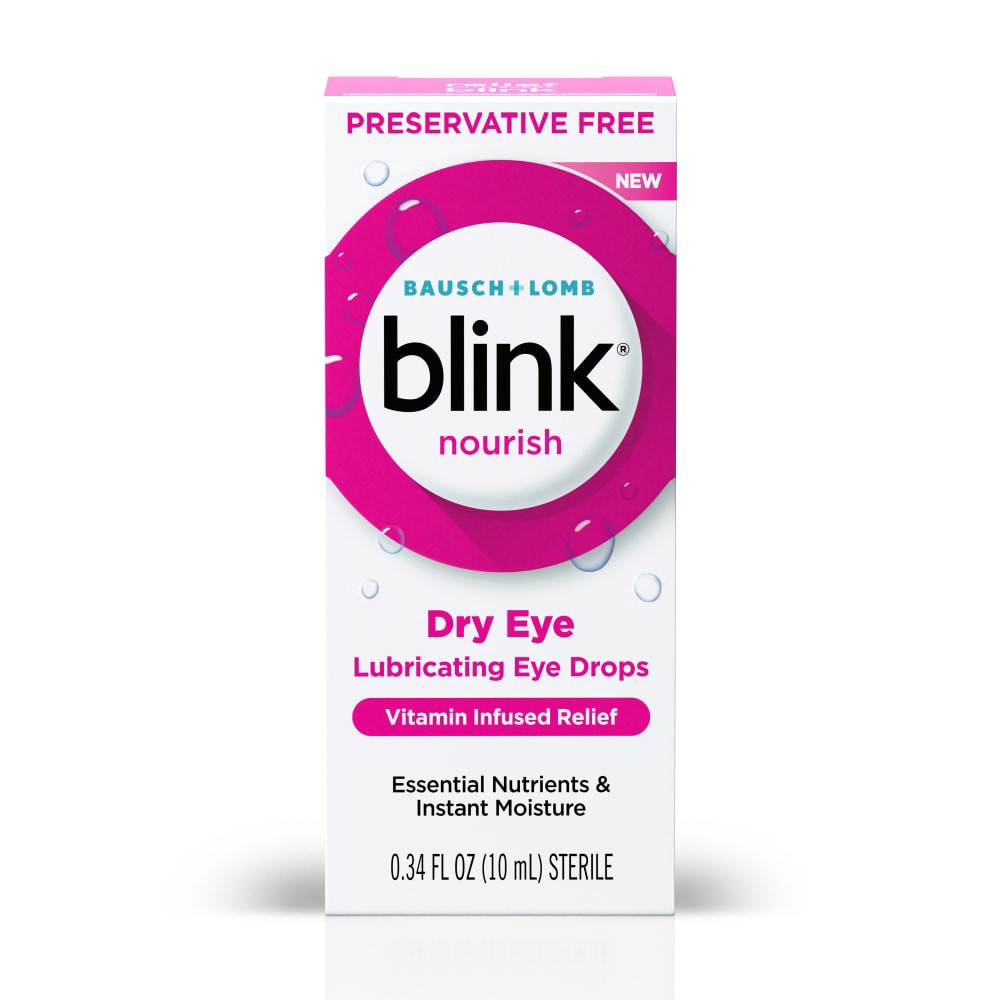 slide 4 of 4, Bausch + Lomb Blink Nourish Dry Eye Lubricating Eye Drops 0.34 fl oz, 0.34 fl oz