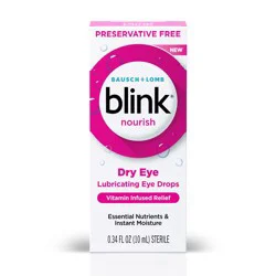 Bausch + Lomb Blink Nourish Dry Eye Lubricating Eye Drops 0.34 fl oz