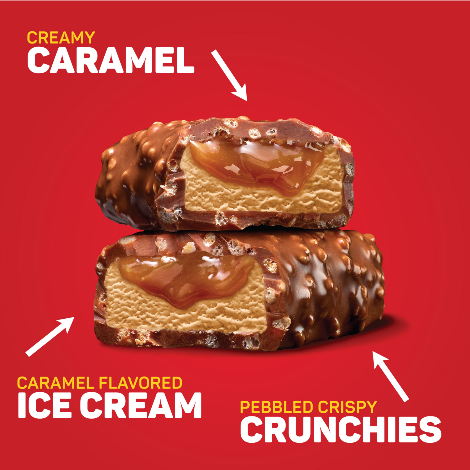 slide 3 of 4, 100 Grand Caramel Ice Cream Bars, 6 Pack, Frozen Dessert, 6 ct