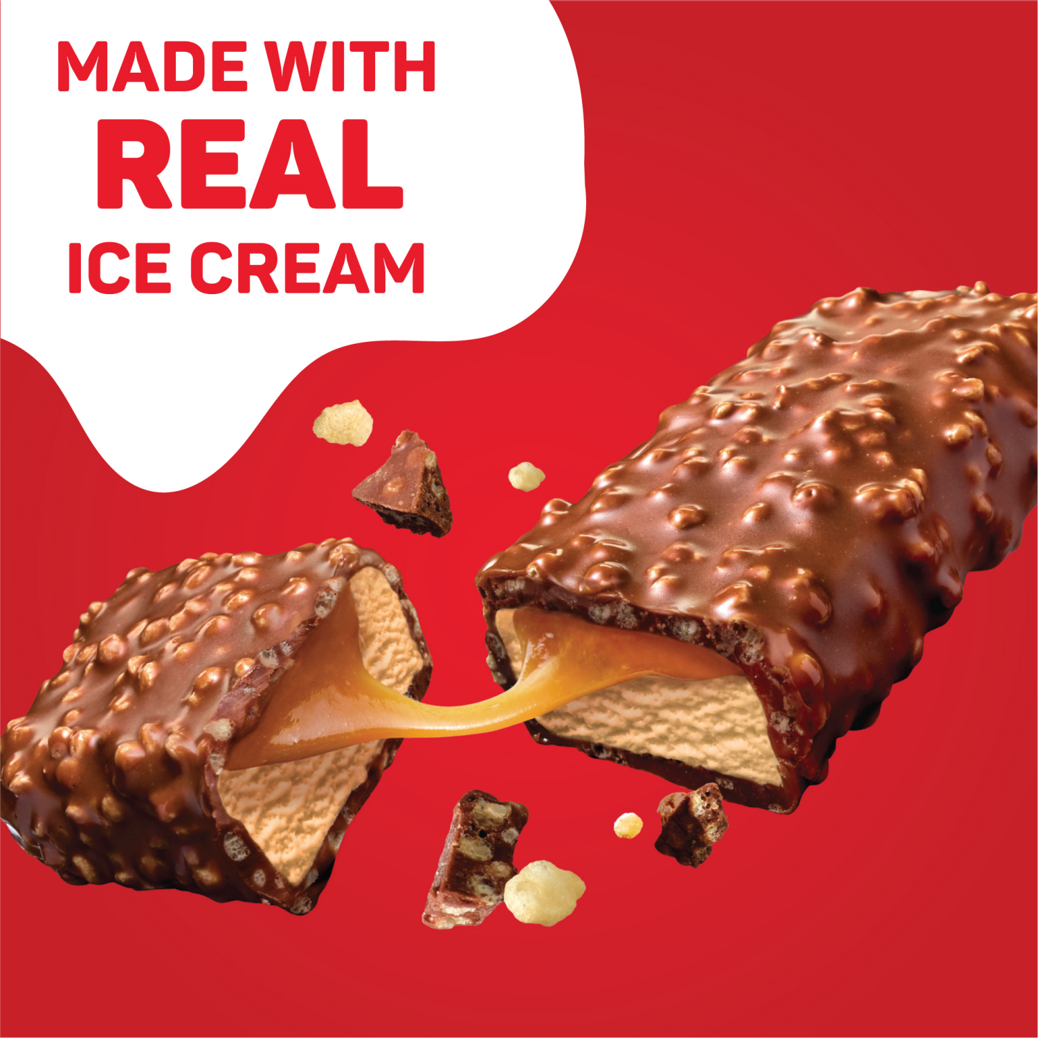 slide 4 of 4, 100 Grand Caramel Ice Cream Bars, 6 Pack, Frozen Dessert, 6 ct