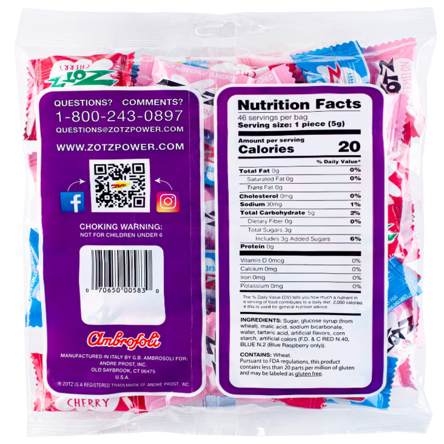 slide 2 of 2, Zotz 46 Ct Assorted Bag 8.1 Oz, 46 ct, 8.1 oz