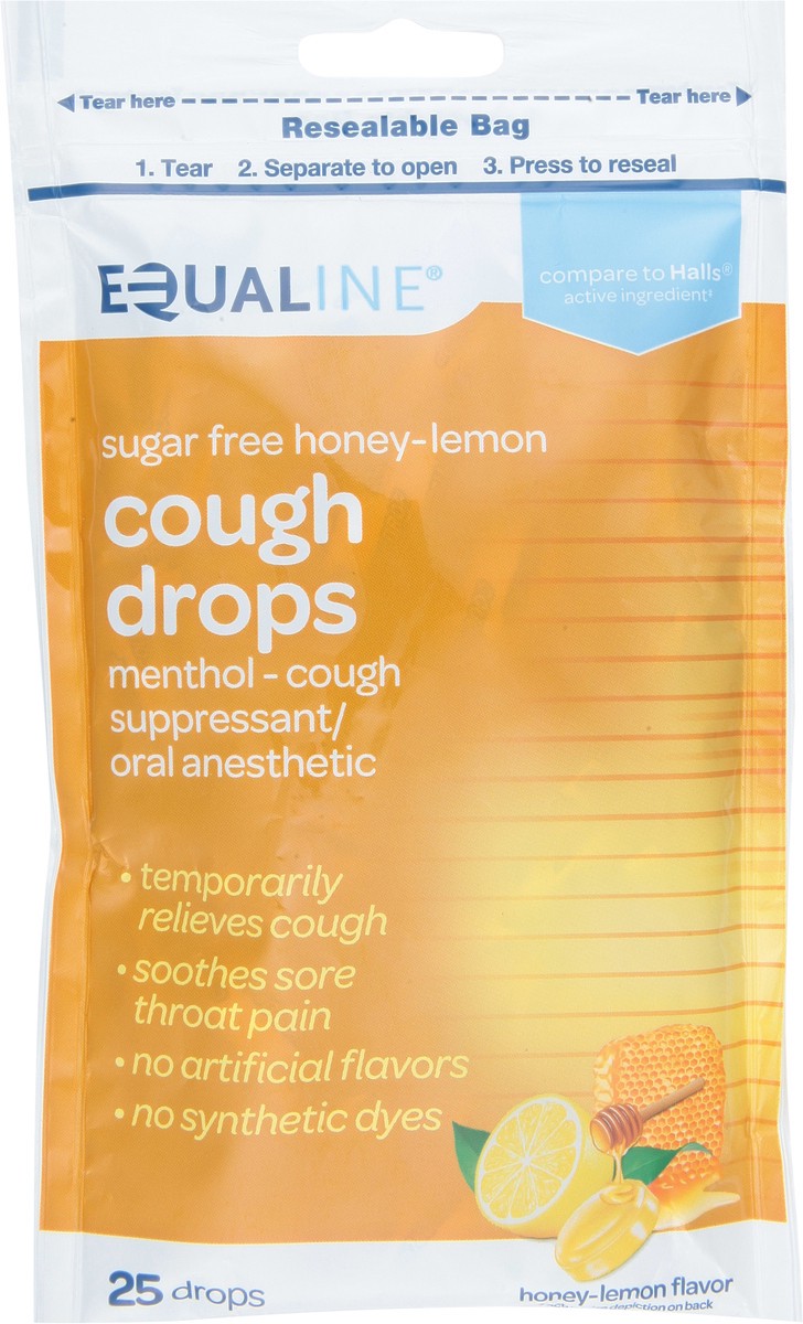 slide 11 of 12, Equaline Sugar Free Honey-Lemon Flavor Cough Drops 1 ea, 1 ct
