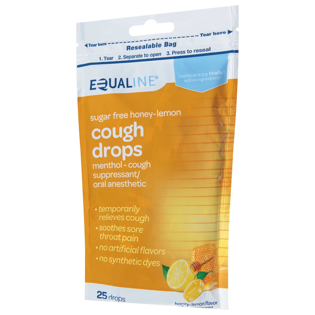 slide 10 of 12, Equaline Sugar Free Honey-Lemon Flavor Cough Drops 1 ea, 1 ct
