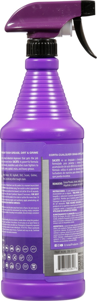 slide 5 of 9, Sacato Cleaner & Degreaser 32 oz, 32 oz