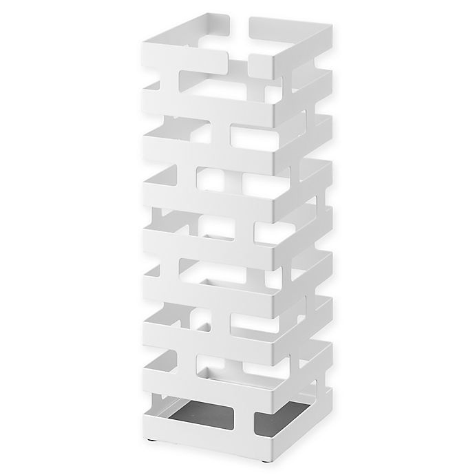 slide 1 of 6, Yamazaki Brick Square Umbrella Stand - White, 1 ct