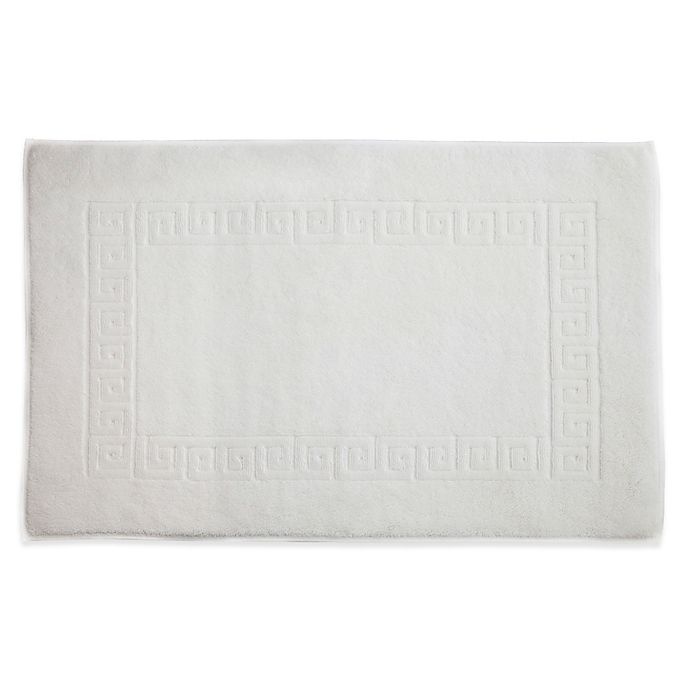 slide 1 of 1, Linum Home Textiles Greek Key Bath Mat - White, 1 ct