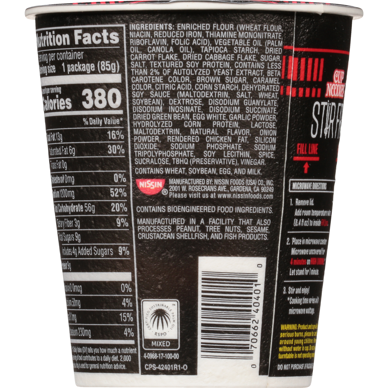 slide 2 of 5, Nissin Cup Noodles Stir Fry Teriyaki Beef Flavor Asian Noodles in Sauce 3.00 oz, 3 oz