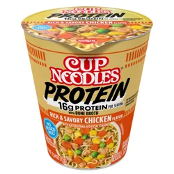 Cup Noodles Protein Rich & Savory Chicken Flavor Ramen Noodle Soup in Sauce 2.54 oz