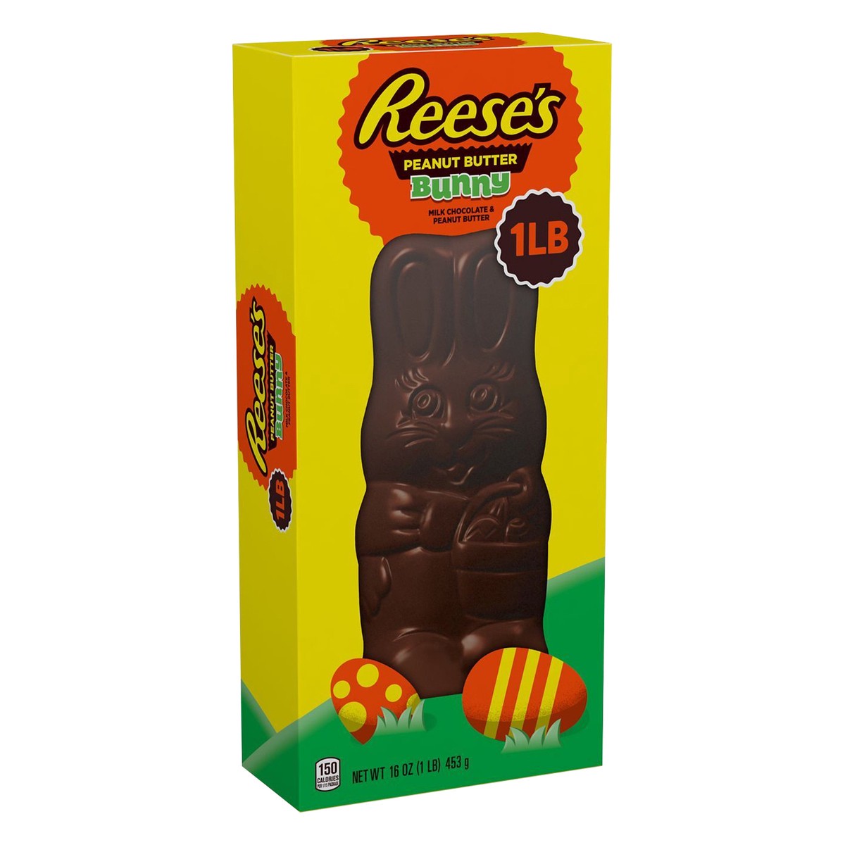 slide 5 of 7, Reese's BUNNY Milk Chocolate Peanut Butter, Easter Candy Gift Box, 1 lb, 16 oz