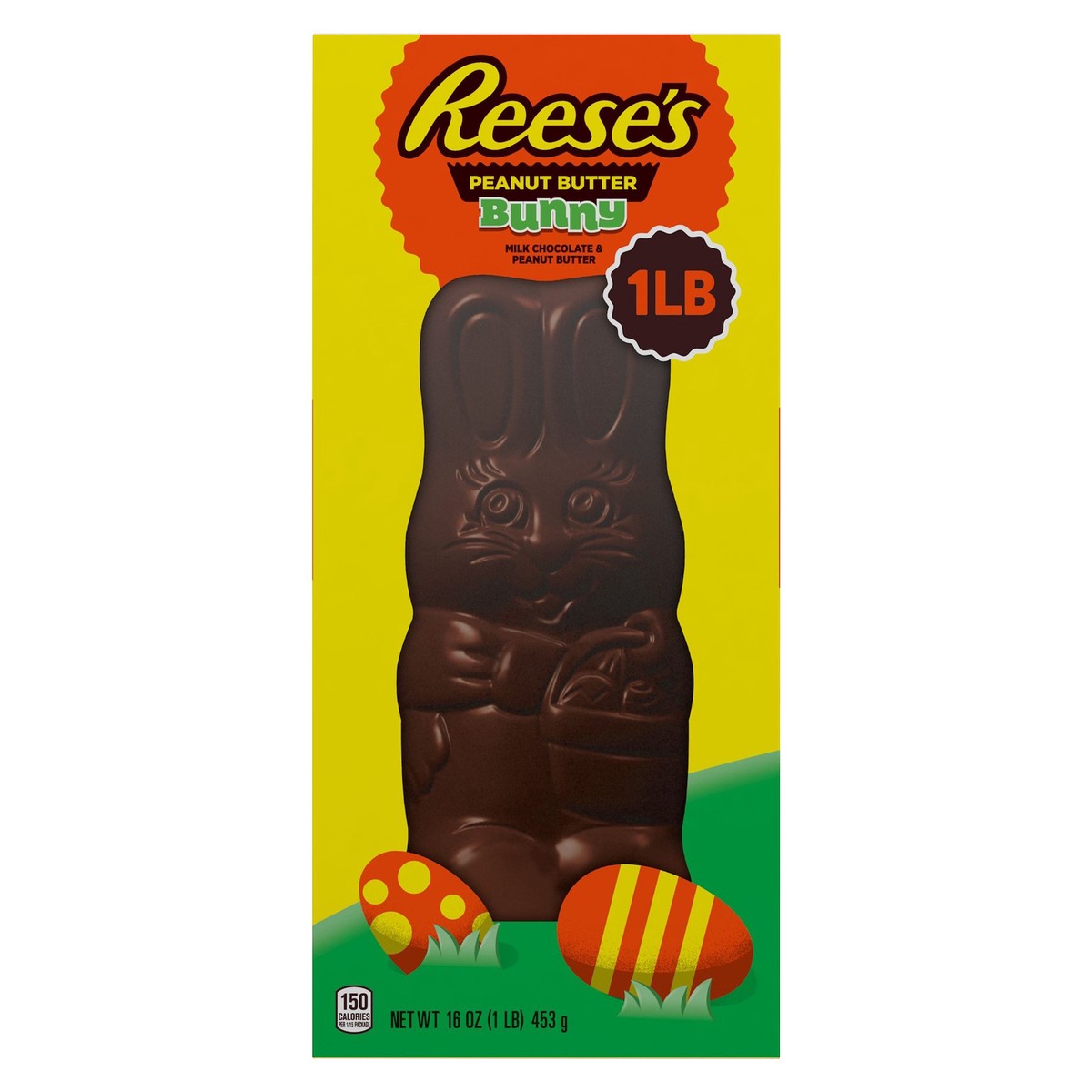 slide 6 of 7, Reese's BUNNY Milk Chocolate Peanut Butter, Easter Candy Gift Box, 1 lb, 16 oz