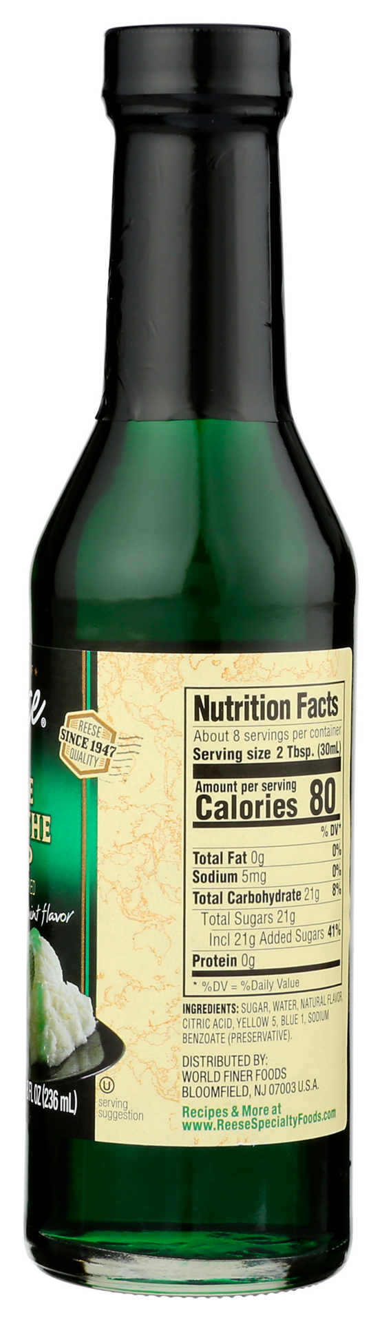 slide 2 of 2, Reese Creme de Menthe Syrup 8 fl oz, 8 fl oz