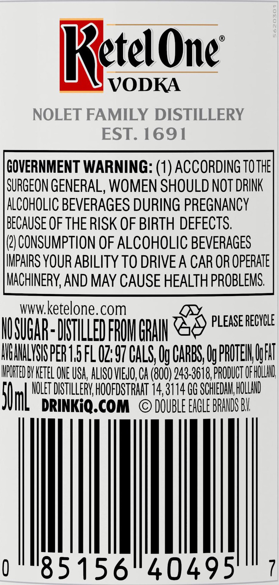 slide 2 of 8, Ketel One Vodka 50 ml, 50 ml