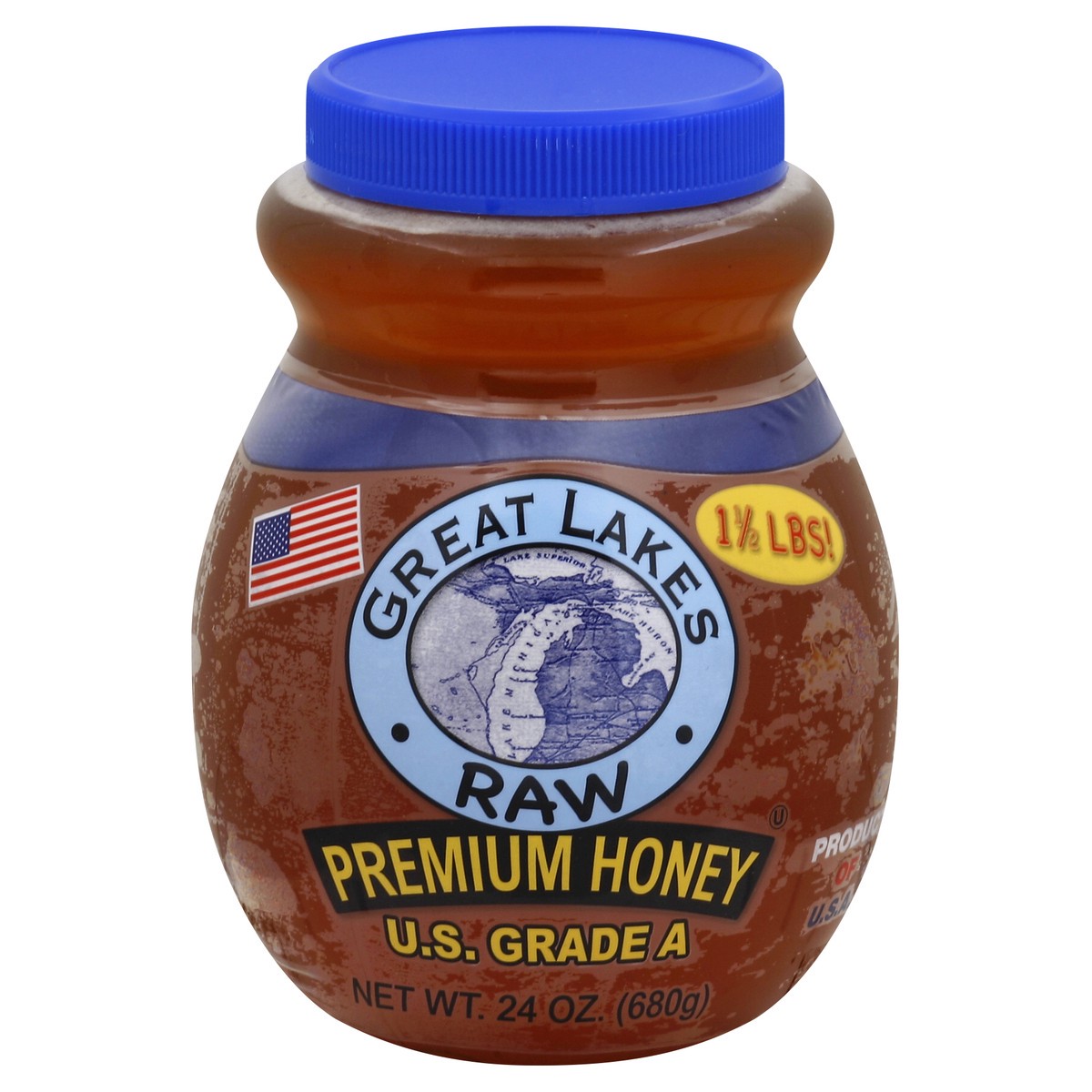 slide 2 of 3, Great Lakes Raw Honey Honey 24 oz, 24 oz