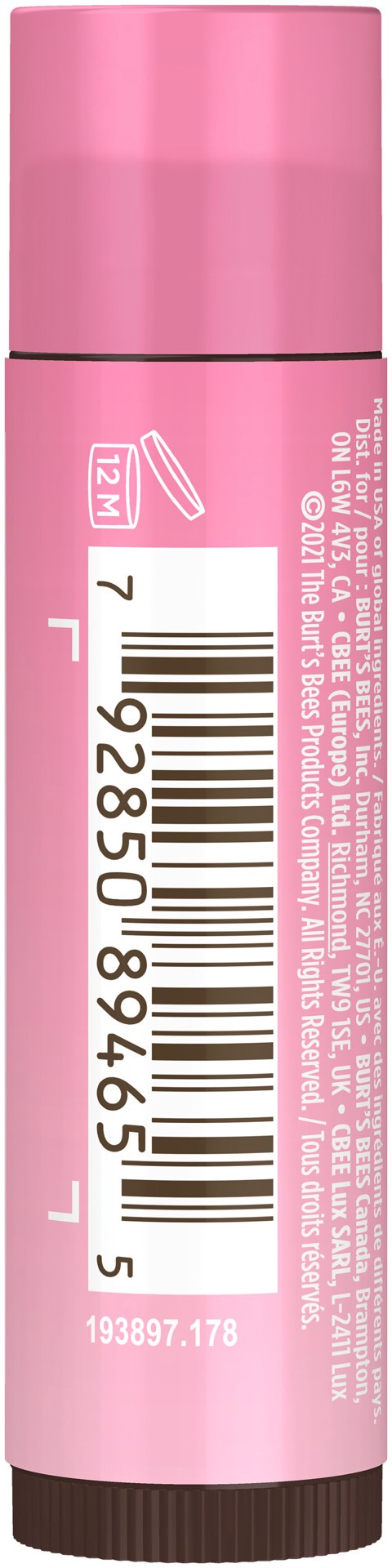 slide 2 of 5, Burt's Bees Natural Origin Tinted Pink Blossom with Shea Butter Lip Balm, 0.15 oz
