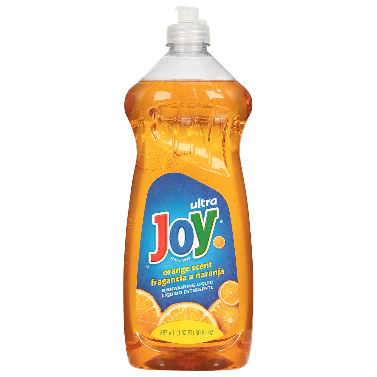 slide 1 of 9, Ultra Joy Orange Scent Dishwashing Liquid 30 fl oz, 30 fl oz