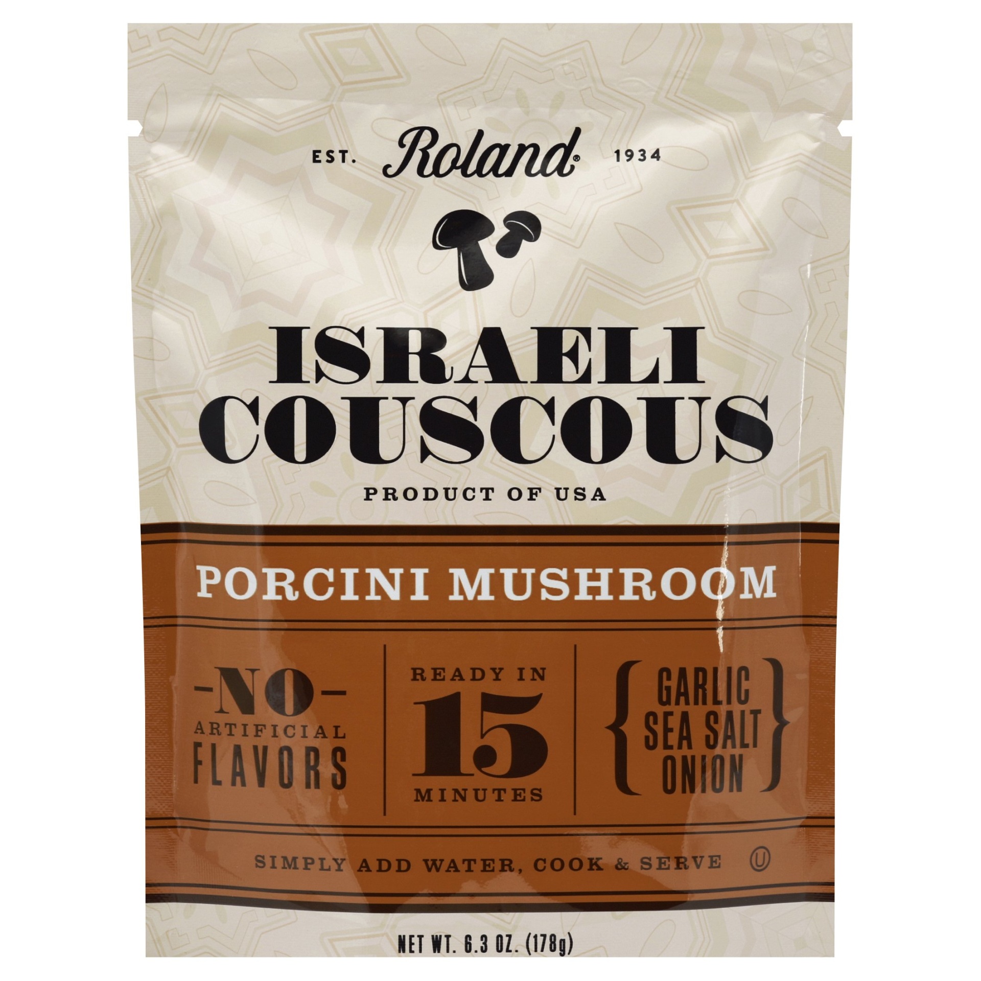 slide 1 of 1, Roland Israeli Couscous Porcini Mushroom, 6.3 oz