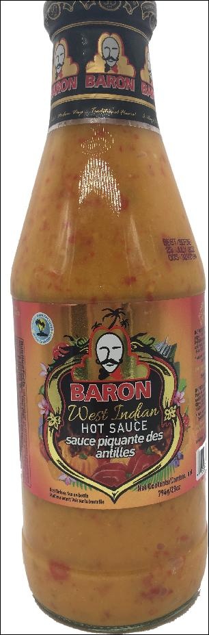 slide 1 of 1, Baron West Indian Hot Sauce 28 Foz, 1 ct