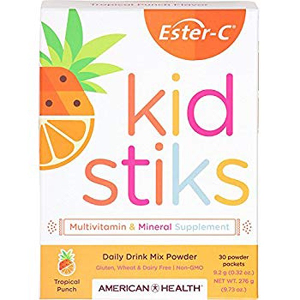 slide 1 of 1, American Health Ester-C Kidsticks Tropical Punch, 30 ct