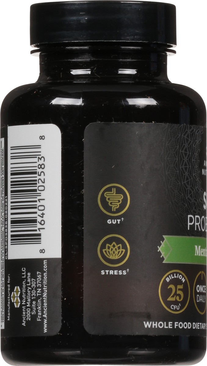 slide 13 of 13, Ancient Nutrition Once Daily Mental Clarity SBO Probiotics 30 Capsules, 30 ct