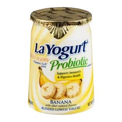 La Yogurt Low Fat Banana Probiotic Yogurt