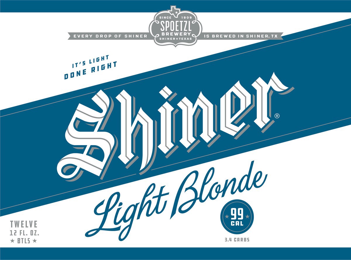 slide 6 of 8, Shiner Light Blonde Beer 12-12 fl. oz. Bottles, 144 fl oz