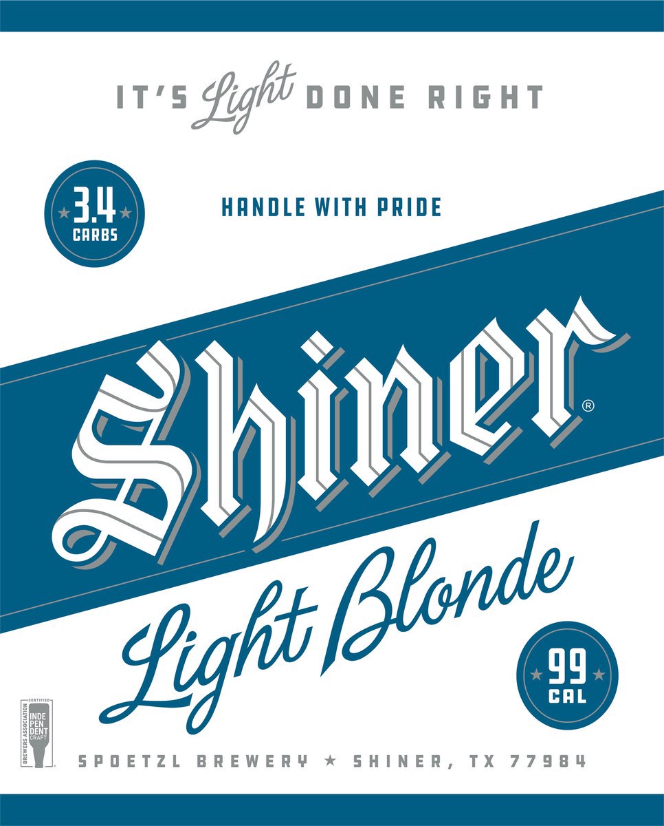 slide 3 of 8, Shiner Light Blonde Beer 12-12 fl. oz. Bottles, 144 fl oz