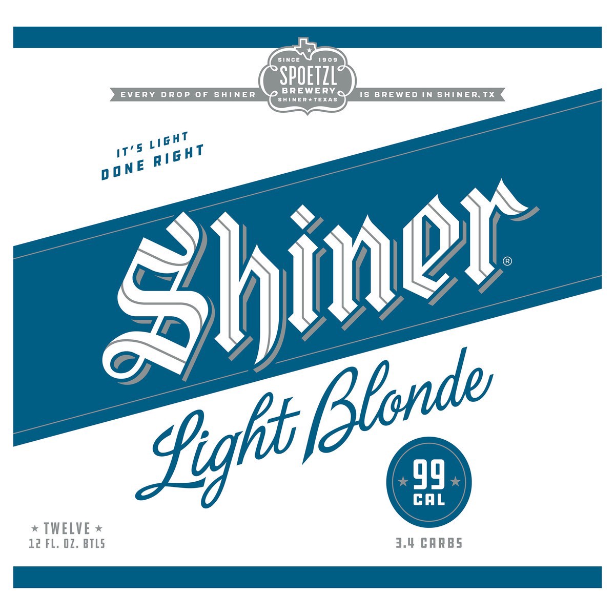slide 8 of 8, Shiner Light Blonde Beer 12-12 fl. oz. Bottles, 144 fl oz