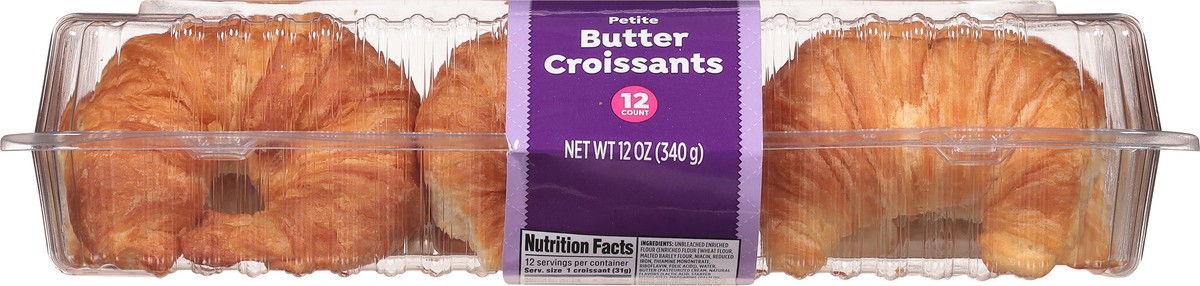 slide 12 of 14, First Street Petite Butter Croissant, 12 ct