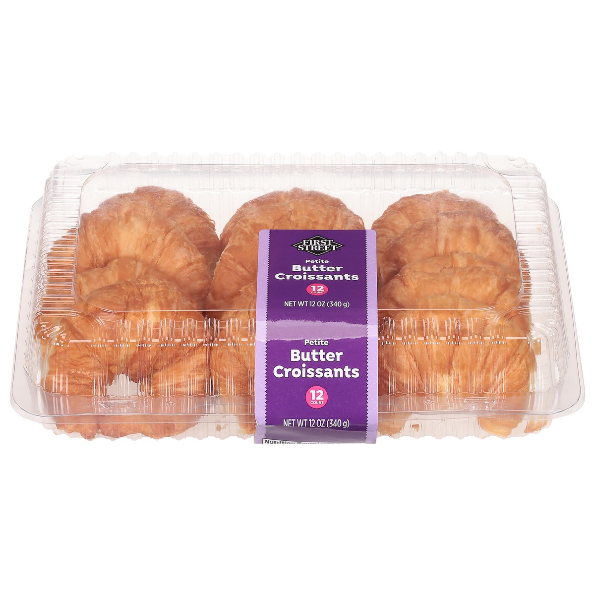 slide 3 of 14, First Street Petite Butter Croissant, 12 ct