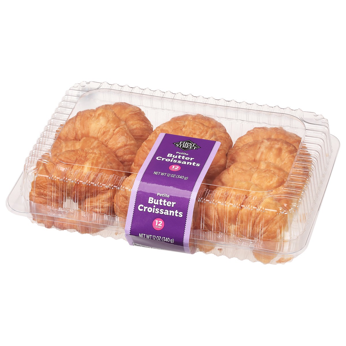 slide 5 of 14, First Street Petite Butter Croissant, 12 ct