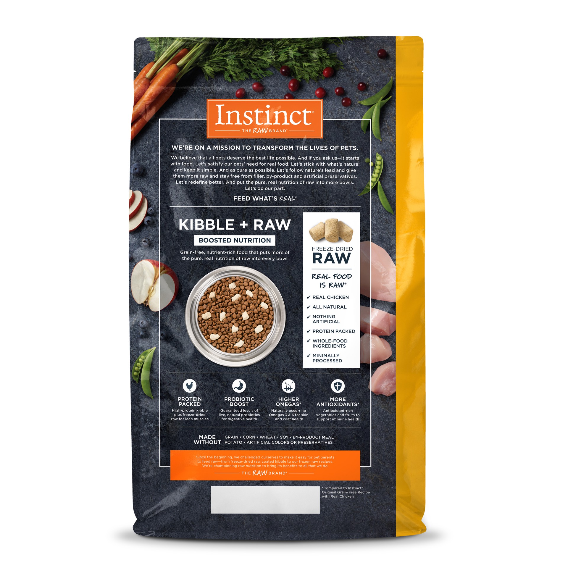 slide 4 of 7, Instinct Raw Boost Chicken Dry Cat Food, 2 lb. Bag, 2 lb