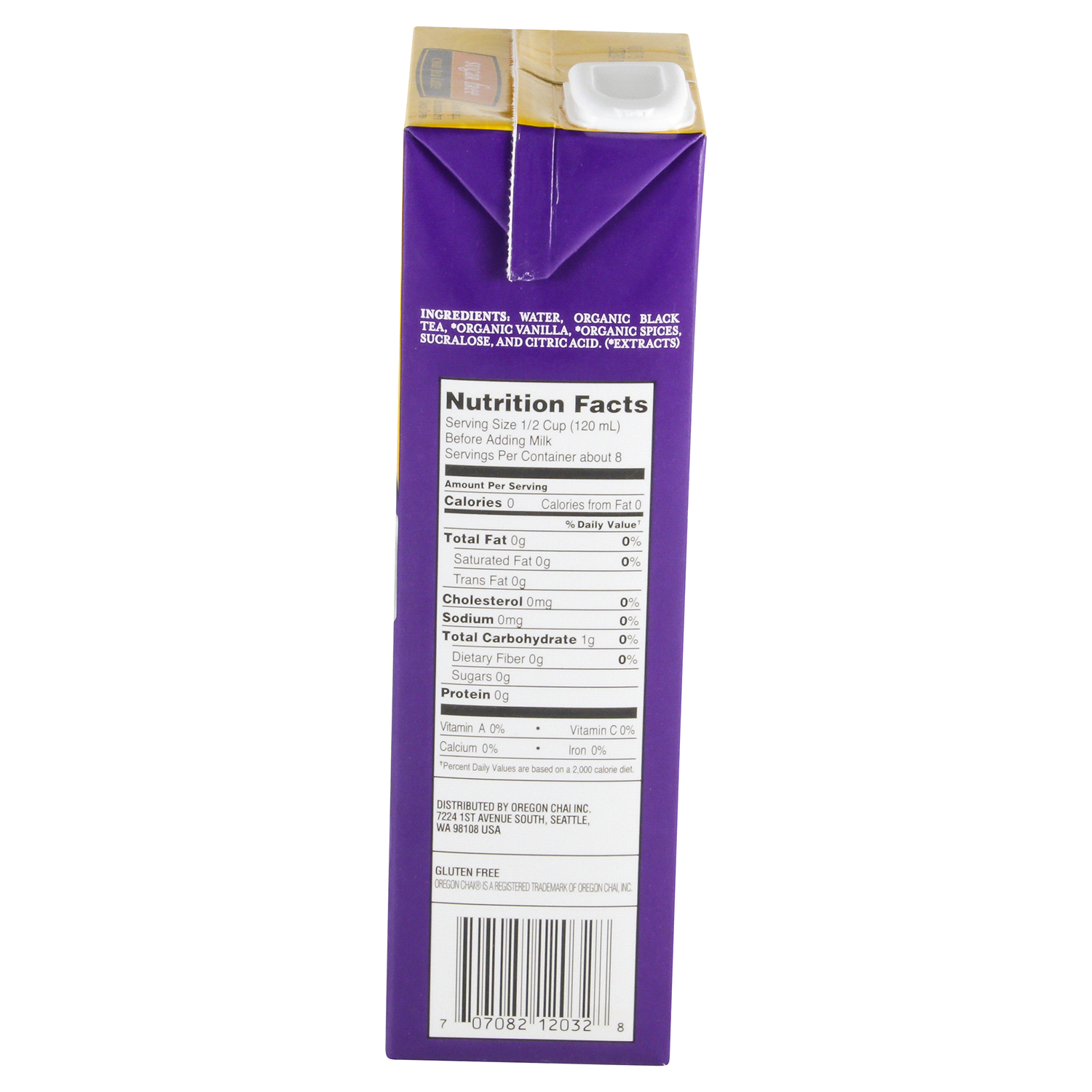 slide 3 of 4, Oregon Chai Sugar Free Chai Tea Latte 32 fl oz, 32 fl oz