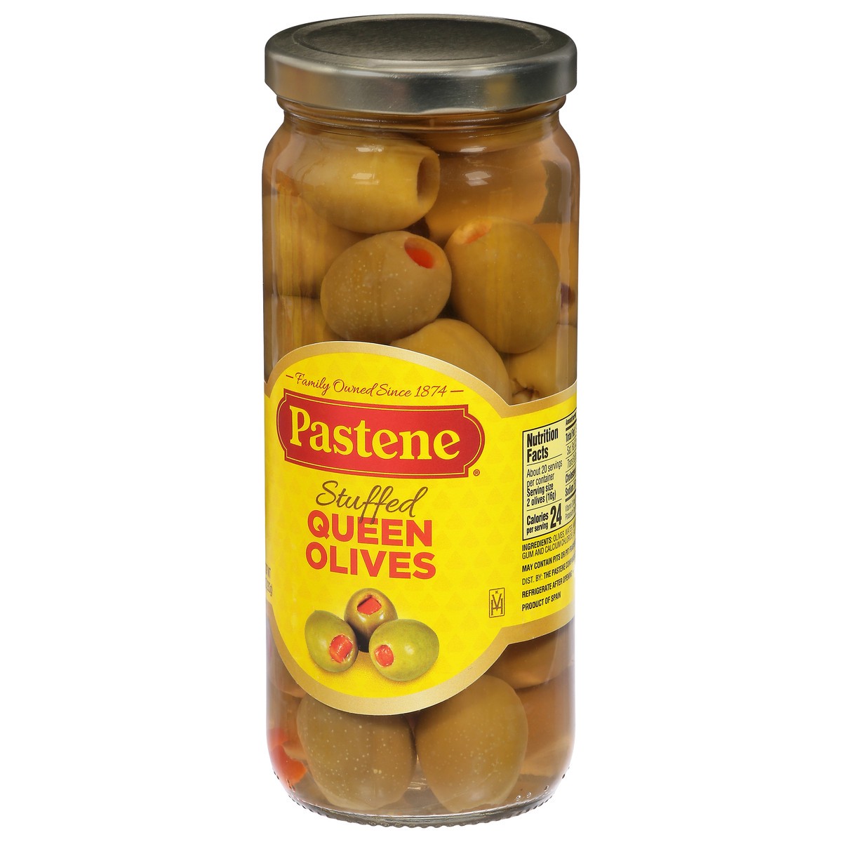 slide 3 of 9, Pastene Stuffed Queen Olives 10 oz, 10 oz