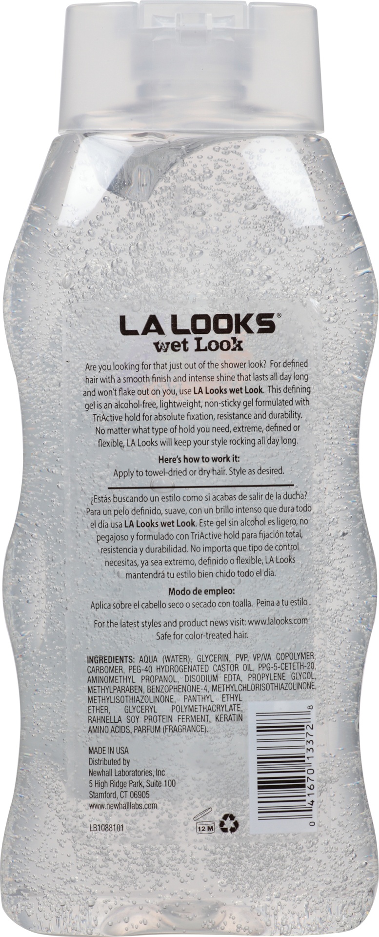 slide 6 of 7, L.A. Looks Level 10 Hold Absolute Styling Wet Look Gel, 20 oz