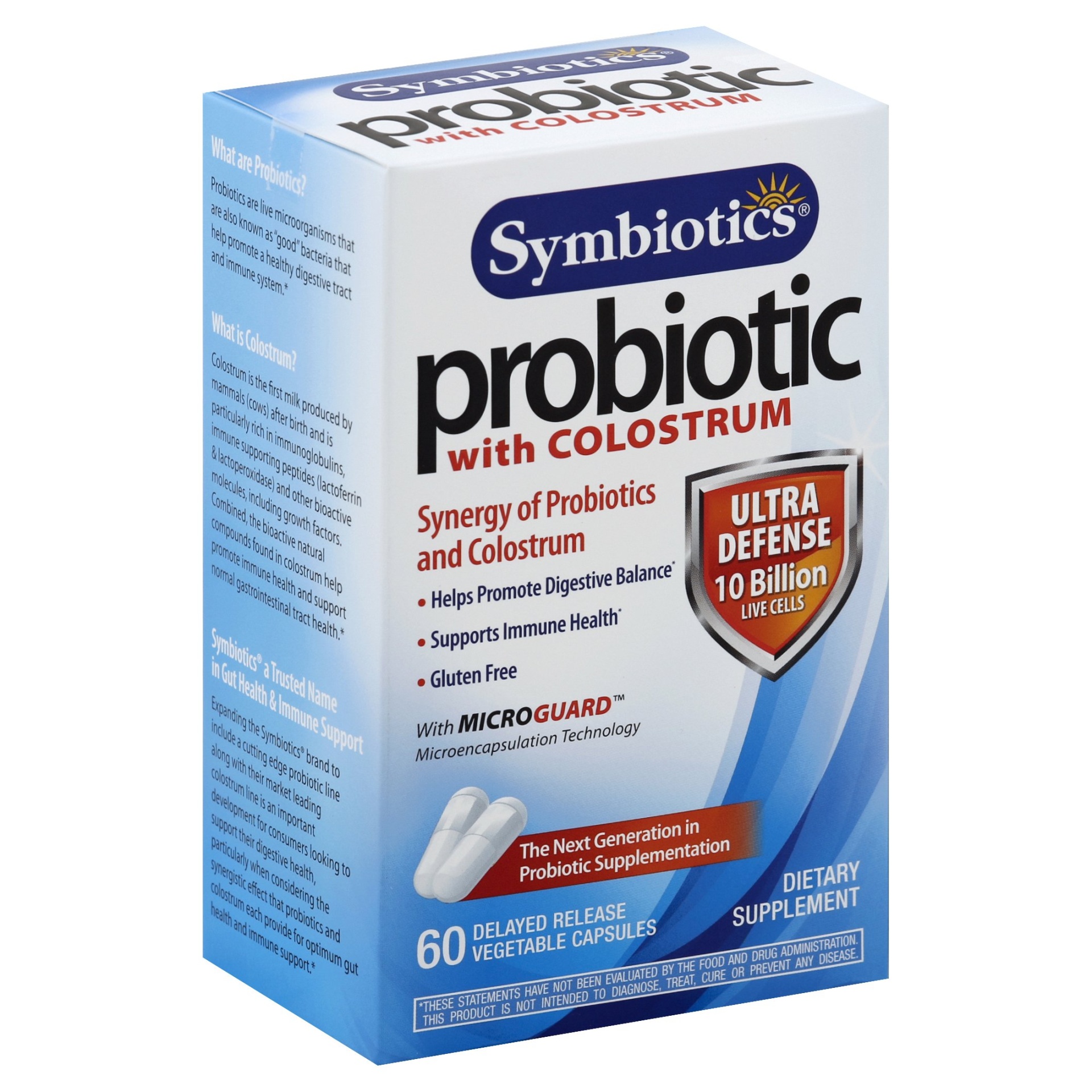 slide 1 of 1, Symbiotics Probiotic with Colostrum Capsules, 60 ct