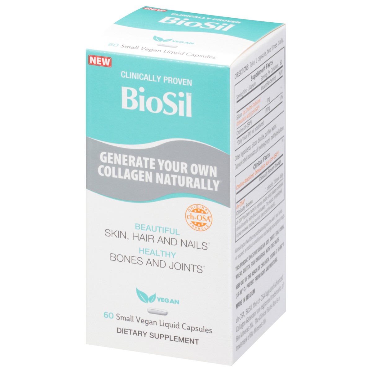 slide 7 of 9, BioSil Vegan Collagen Generator Liquid Capsules, 60 ct