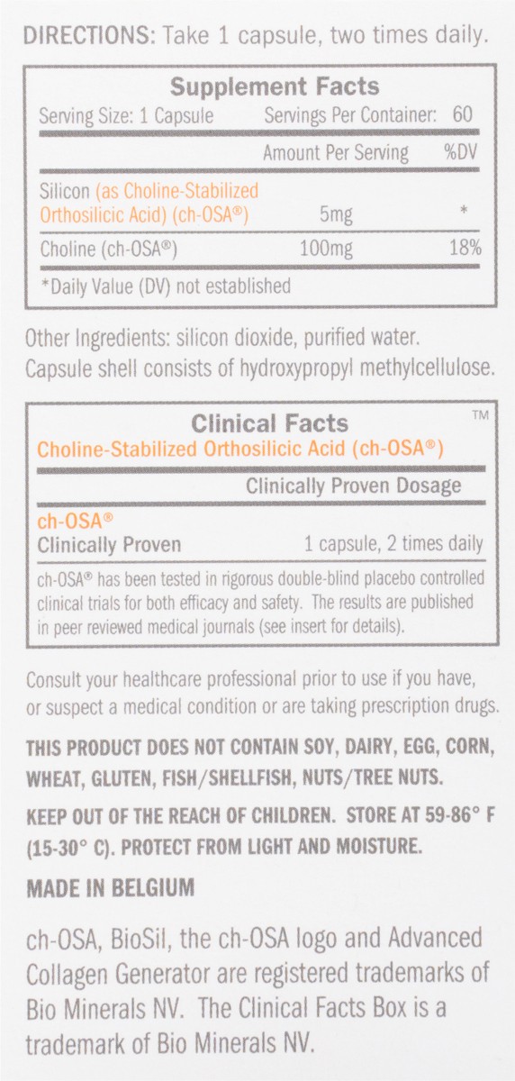 slide 2 of 9, BioSil Vegan Collagen Generator Liquid Capsules, 60 ct